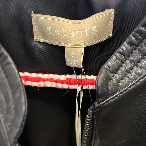 COPY - Talbots-BNWT-blk leather lamb skin jacket-size 8. - Picture 7 of 7